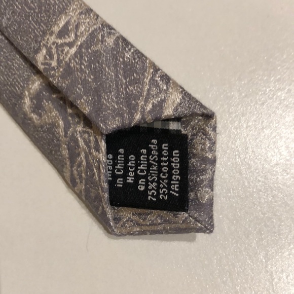 Ben Sherman paisley tie. Gift grey and white - Picture 6 of 6